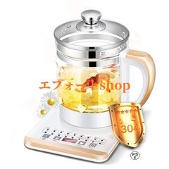電気ケトル ガラス製 1.8L 24時間 12段階調節可能な保温機能 電気湯沸かしケトル 電気ポット お茶 湯沸しケトル フルーツティー 緑茶 保温0616