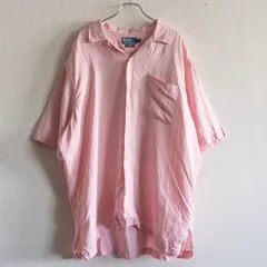 【人気】POLO RALPH LAUREN 【シルク リネン オープンカラー シャツ】XL ポロラルフローレン 裾ポニー 開襟 25050938
