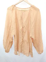 ◇ ⊂ CIAOPANIC TYPY チャオパニックティピー シアー 長袖 カットソー サイズF オレンジ レディース E  【1506180009431】