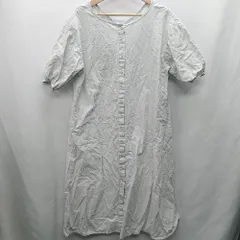 ◇ ⊂ JUNOAH ジュノア 長袖 ロング丈 ワンピース サイズF ライトグリーン系 レディース E  【1411280009826】