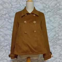美品<!-利用不可文字-!>　セシルマクビー　CECIL McBEE　ショート丈コート　Pコート　ピーコート　レディース 【М】ブラウン　茶色　かわいい