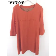 ◇ BEAMS LIGHTS ビームスライツ 七分袖 膝丈 ワンピース レッド系 レディース  【1110040002892】のサムネイル
