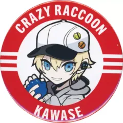 【中古】バッジ・ピンズ カワセ(Crazy Raccoon) 缶バッジ 「MEMBER CAN BADGES ＆ STICKERS SET 1」