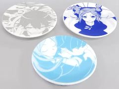 [중고] 접시·찻잔(캐릭터) 집합 콩접시 3개 세트 [Blu-ray/DVD OVA 쿠비키리사이클 청색 사방과 희언 1권~4권] 애니메이트 연동 구입 특전