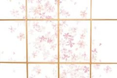 【在庫処分】RS001 桜 令和の障子紙 ホワイト・ピンク 菊池襖紙工場