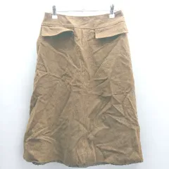 ◇ ⊇ SLOBE IENA スローブ イエナ ウール100% 膝下丈 タイト スカート サイズ40 ブラウン レディース E  【1503060046067】