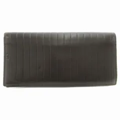 ディオールオム Dior HOMME パラレルライン 二つ折り長財布 ウォレット レザー 茶 ダークブラウン /GV ■SM3 ☆AA★のサムネイル