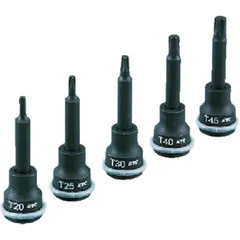 【 新品 未開封 】   京都機械工具 9.5sq.T型インパクトトルクスレンチセット[5コ組] TBTP305T 未使用 送料無料