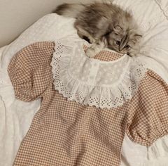 トリートユアセルフトリート retro gingham check tops