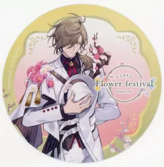 【中古】コースター オリバー・エバンス(等身) ランダムコースター 「バーチャルYouTuber にじさんじ Flower festival×animatecafe」 コラボメニュー注文特典