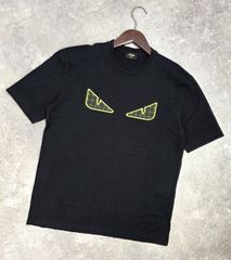 ★【FENDI/フェンディ】バグズアイ モンスター 半袖 Tシャツ　ブラック 12CPC-19-21 Mサイズ PAWNSHOPRiZ  パウンショップリズ