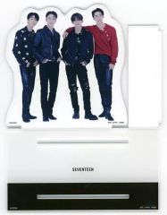 [중고] 아크릴 스탠드 아크릴 패널 HIPHOP TEAM (에스쿱스 & 원우 & 민규 & 버논) 소품 보관 아크릴 스탠드 [이치 반 쿠지 SEVENTEEN From PLEDIS ENTERTAINMENT] 소품 보관 아크릴 스탠드상