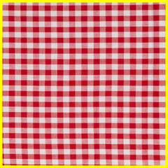 【人気商品】KIYOHARA ギンガムチェック6ｍｍ 生地 約110cm巾×1mカット Col.R レッド G1002-1
