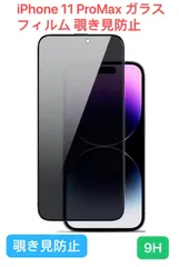 【覗き見防止】 iPhone 11Promax ガラスフィルム  9H 全面保護 プライバシーフィルム   隅々までカバー ケースに干渉なし 日本旭硝子素材製 硬度9H 耐衝撃 強化保護液晶保護フィルム のぞき見防止 【気泡ゼロ/干渉しない/貼り付け簡単/9H