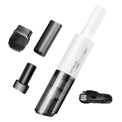 ハンディクリーナー コードレス 掃除機 強力 吸引力 USB 充電式【お手入れ・収納・持ち運び楽々】小さいボディですごいパワー (ホワイト) [ホワイト]