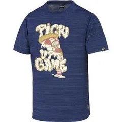 【新品】【Mサイズのみ】CONVERSE(コンバース) メンズ 8S Tシャツ(裾ラウンド)　ネイビー　CBE281321-2900-M