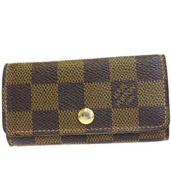 【中古】 ルイヴィトン LOUIS VUITTON ミュルティクレ 4連キーケース ダミエ レザー N62631 07EG972