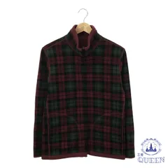 ☆美品☆ UNIQLO ユニクロ フリース ジャンパー アウター 長袖 ジップアップ カジュアル ポケット リバーシブル おしゃれ レディース レッド チェック S 901-15937 送料無料 古着