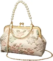 Electric Circus パーティーバッグ ハンドバッグ 3way がま口 フォーマル クラッチバッグ 手提げ 結婚式 着物 かっこいい かわいい おしゃれ プレゼント 大人 女性 レディース 人気(ピンク)