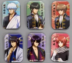 【中古】バッジ・ピンズ 全6種セット スクエア缶バッジ 男たちの想いは胸に… 「銀魂 キャラポップストア」 銀魂ガラポン B賞