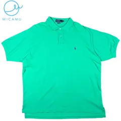 90s POLO Ralph Lauren ポロシャツ XXL ボリビア製 黄緑 ポニーロゴ 古着 ヴィンテージ