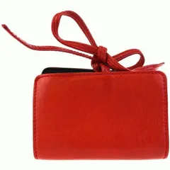 【中古】 外美品 グッチ GUCCI コインケース 小銭入れ 財布 レッド ブラック レザー 03BC853