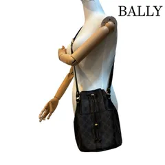 バリー　BALLY　PVCレザーショルダーバック　ワンショルダー　巾着型　斜め掛け　肩掛け