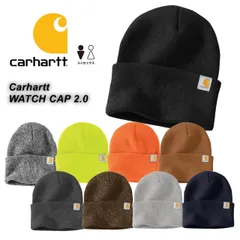 カーハート CARHARTT 帽子 ニット帽 ビーニー リブ付き リブビーニー CT104597 ワンサイズ ユニセックス メンズ レディース アクリル素材 防寒 シンプル Carhartt KNIT CUFFED BEANIE 新品 正規品 未使用品