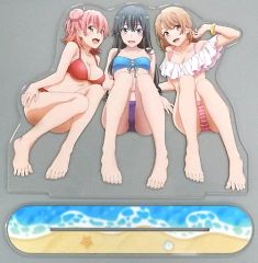 [중고] 잡화 유키노시타 유키노 & 유이가하마 유이 & 잇시키 이로하(수영복) 프리미엄 빅 클리어 스탠드 [역시 내 청춘 러브 쌀은 틀렸다. 완]