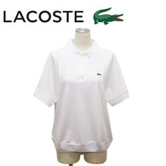 LACOSTE (ラコステ) PF0504L リラックスフィット ピケポロシャツ 半袖 レディース 全4色 LC242 001ホワイト S
