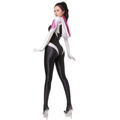 [LOST-G] スパイダーマン SPIDER-MAN風 コスプレ 衣装 全身タイツ セクシー シンプル 光沢 RQ レースクイーン コスチューム レディース