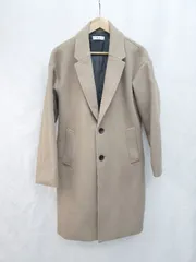 ◇ WEGO ウィゴー ロング シンプル デイリー使い 長袖 コート サイズS ベージュ レディース メンズ P  【1405090006137】のサムネイル