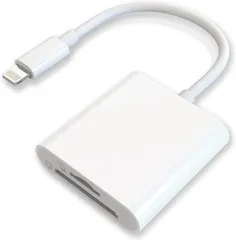 【最新MFi認証品】iPhone SDカードリーダー 2in1 Lightning SDカードカメラリーダー MicroSD/SDカード iPhone 転送 写真/ビデオ/Word/Excle/PDF/PPT 双方向高速データ転送 設定不要