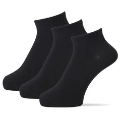 レディース 631182 靴下 学校 破れにくい 消臭 無地 くるぶし 8cm丈 3足セット スクールソックス [オカモト]