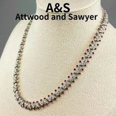 Attwood and Sawyer❁豪華シルバー装飾ネックレス❁vintage Attwood and Sawyer❁豪華シルバー装飾ネックレス❁vintage