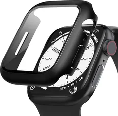 【在庫処分】POLINK for Apple Watch用 ケース Series 9/8/7/6/5/4/SE2/SE 45mm PC素材 強化ガラス アップルウォッチ 保護用カバー 超薄型 高耐久 耐衝撃 高透過率 指紋防止 for Apple Wa