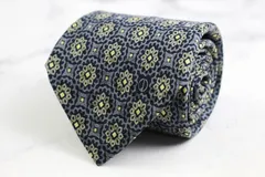 ダンヒル ブランド ネクタイ シルク 小紋柄 総柄 PO メンズ ネイビー Dunhill 【中古】