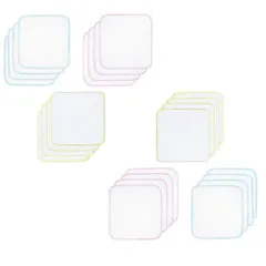 ガーゼハンカチ ガーゼタオル 無地 ベビービブ－ 2重ガーゼハンカチ 綿100％ 25*25cm 24枚 (カラー2)