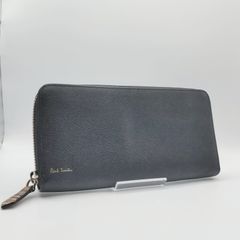 Paul Smith  ポールスミス 長財布 コインケース ラウンドファスナー  マルチカラー レザー 黒 ブラック 金 サフィアーノ