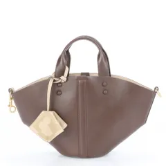 極美品 トリーバーチ セテ レザー ハンドバッグ トート ブラウン 茶色 ゴールド 金具 ショルダー レディース ECE CC7-10【中古】