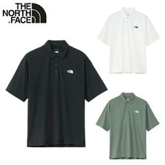 ザ・ノース・フェイス ポロシャツ ショートスリーブフラッシュドライコットンポロ NT22530 メンズ レディース S-XL ブラック/ホワイト THE NORTH FACE 白 黒