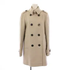 バーバリー ロンドン BURBERRY LONDON Pコート ピーコート アウター ミドル丈 ダブル ウール 裏地ノバチェック 40 ベージュ /BB ■MUのサムネイル
