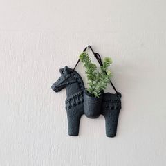 【送料無料】　南部鉄器　岩鋳　花器馬　ダマン青　ディスプレイ　撮影小物　小道具　日本製　時代物　年代物　アンティーク　古道具