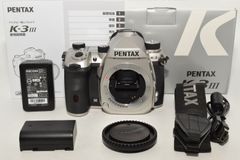 【131ショットの特上品】 ペンタックス PENTAX K-3 Mark III ボディ シルバー　#8303