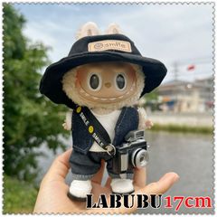 LABUBU (17㎝) ぬいぐるみ服 6点セット 黒い帽子