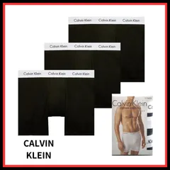 【新品未使用】カルバンクライン CALVIN KLEIN ボクサーパンツ アンダーウェア 下着 NB1770-001-L メンズ ブラック 3枚セット 下着