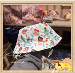 SALE【即納在庫】ディズニー プリンセス バッケトハット モアナ  アリエル  帽子 被り物  キャップ 帽子 サイズ  57cm  Wonderful Life shop 海外限定 ディズニー 海外限定 上海ディズニーランド  公式ライセンス商品