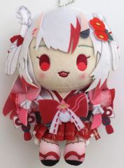 新品 百鬼あやめ 誕生日記念2024 ぬいぐるみキーホルダー 巫女衣装