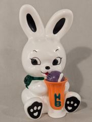 昭和レトロ うさぎ 陶器 貯金箱 人形 兎 内藤ルネ 宇山あゆみ 水森亜土