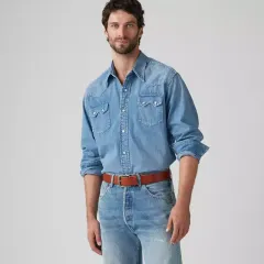 Levi’s ショートホーン デニムウエスタンシャツ S 50's Levi's ショートホーン デニムウエスタンシャツ 良雰囲気